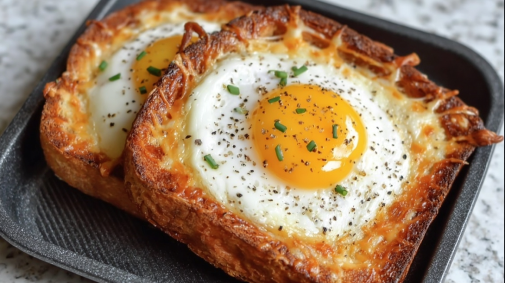 Air Fryer Egg and Cheese Toast