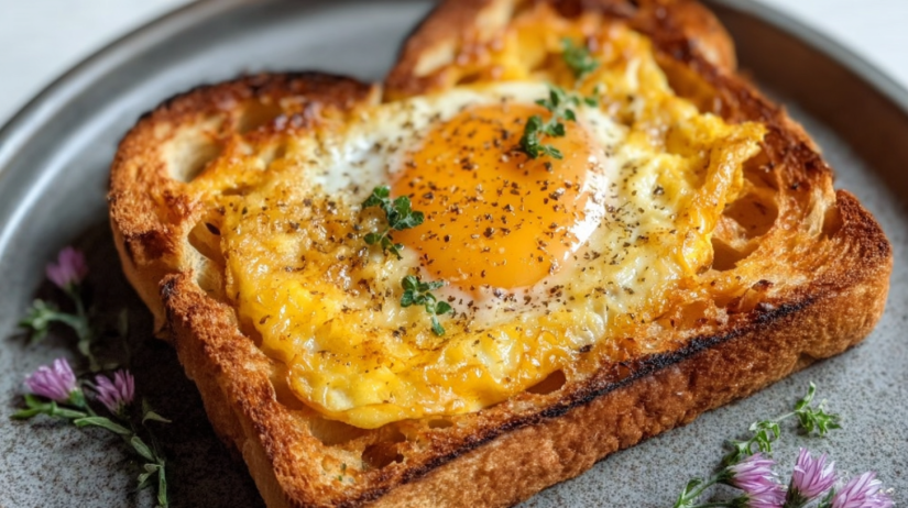 Air Fryer Egg and Cheese Toast