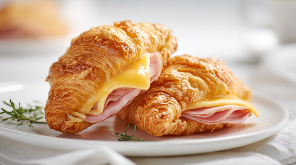 Air Fryer Ham Cheese Croissants