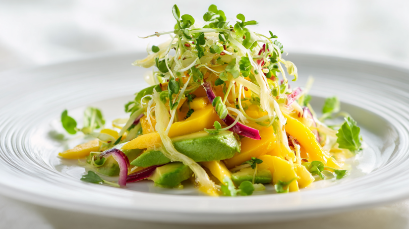 Avocado Mango Salad with Zesty Lime Dressing