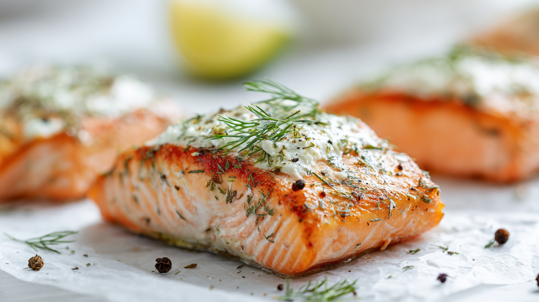 Baked Boursin Salmon