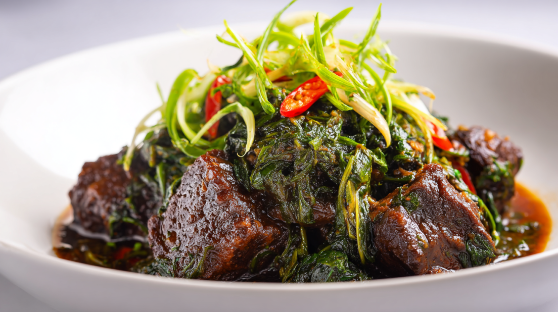 Beef Molokhia Stew with Lebanese Spices: Comfort Food Your Family Will Love!