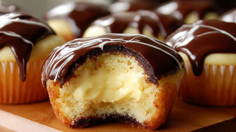 Boston Cream Pie Cupcakes
