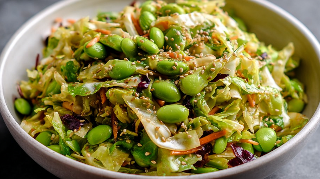 Cabbage and Edamame Salad