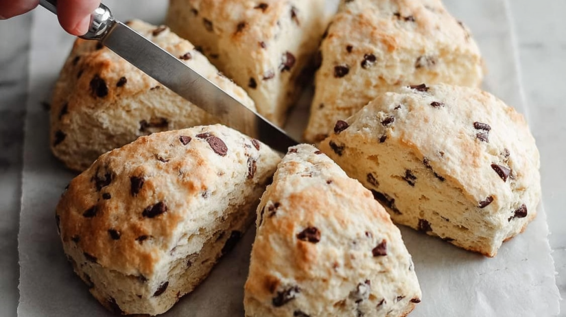 Chocolate Chip Sourdough Scones