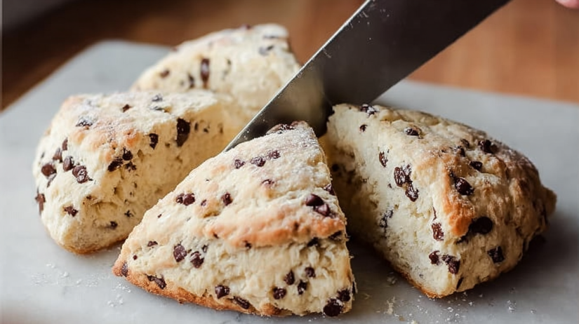 Chocolate Chip Sourdough Scones
