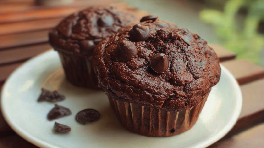 Chocolate Spinach Muffins