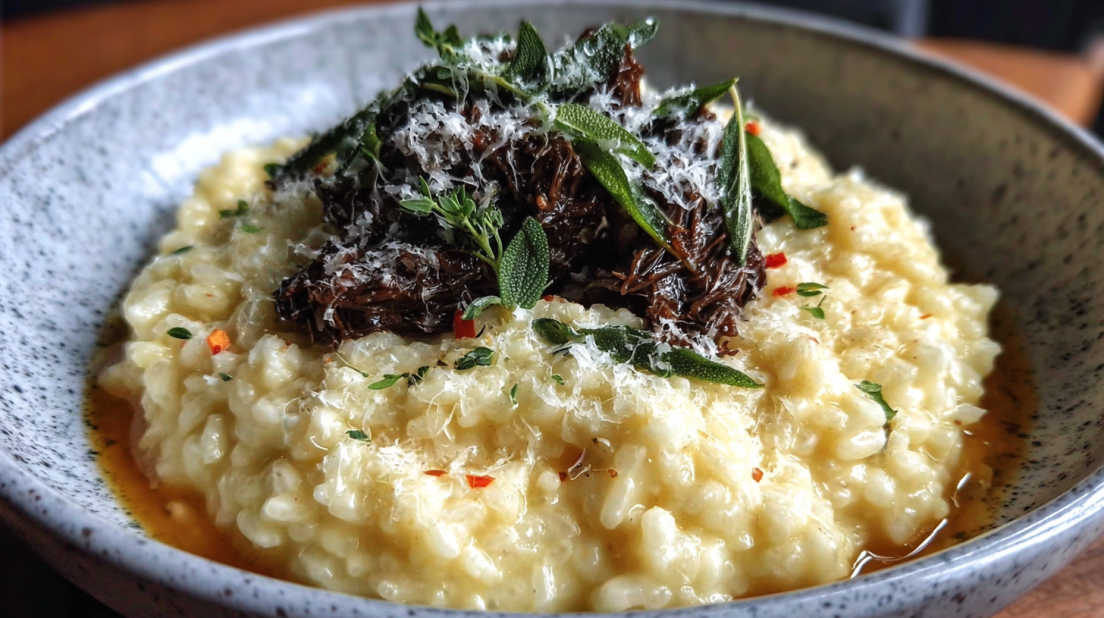 Creamy Slow Braised Pot Parmesan Risotto