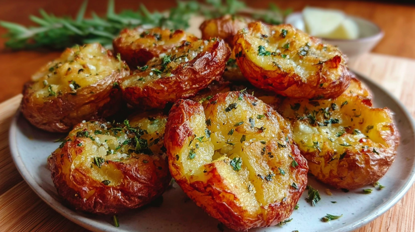 Crispy Air Fryer Smashed Potatoes