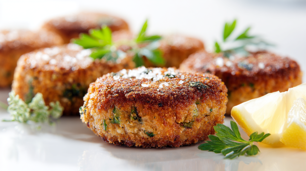 Crispy Pan Fried Salmon Croquettes