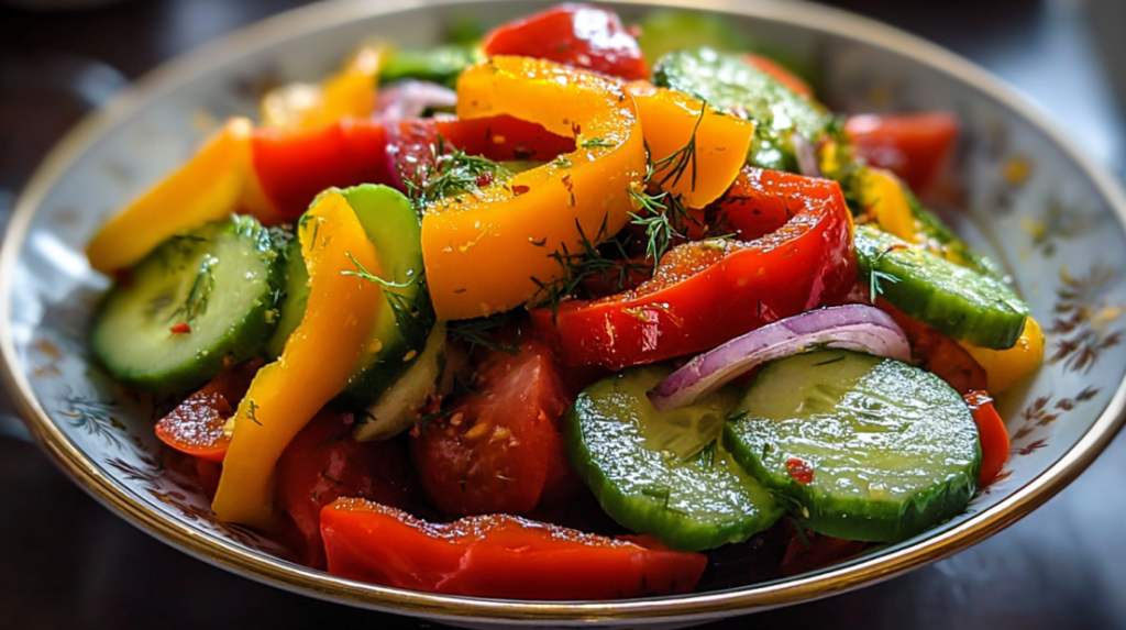 Cucumber Sweet Pepper Salad