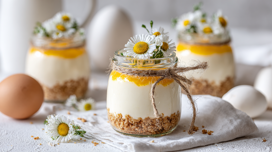 Easter Egg Cheesecake Jars