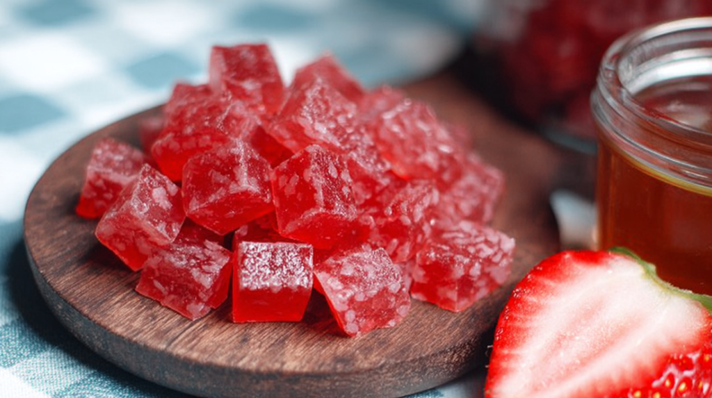 Homemade Strawberry Gummies