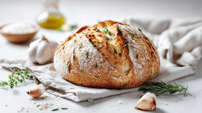 Italian Herbs and Cheese Artisan Sourdough Bread