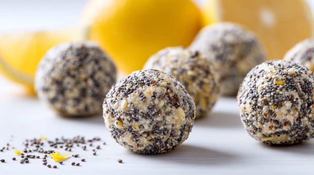 Lemon Poppyseed Protein Balls