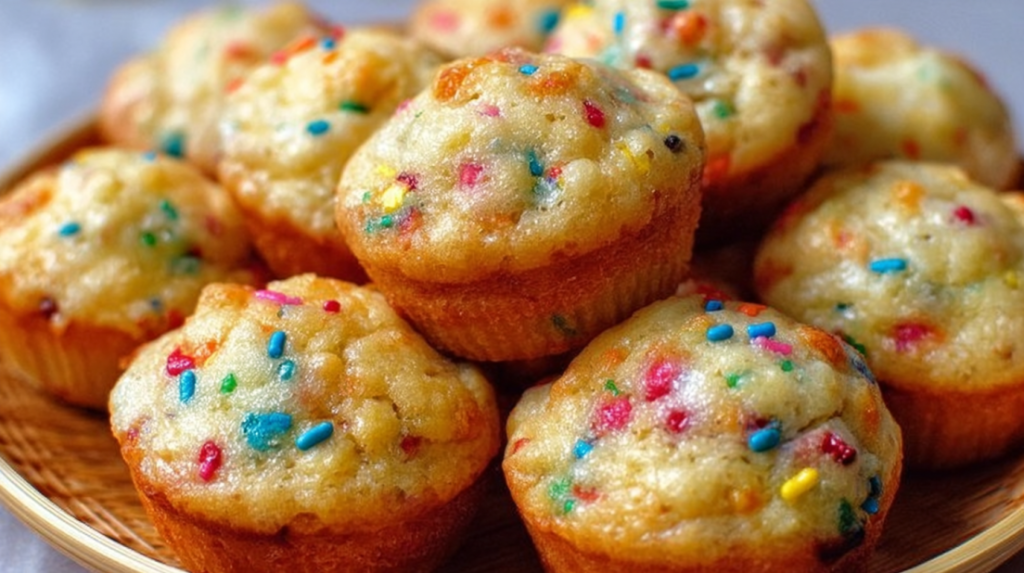 Mini Funfetti Yogurt Muffins