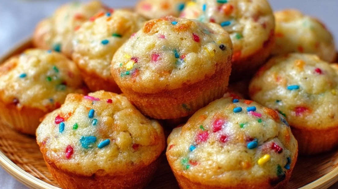 Mini Funfetti Yogurt Muffins
