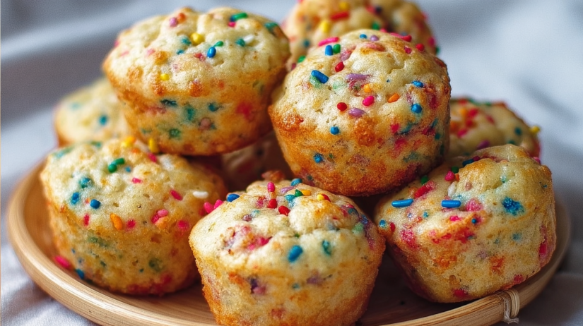 Mini Funfetti Yogurt Muffins