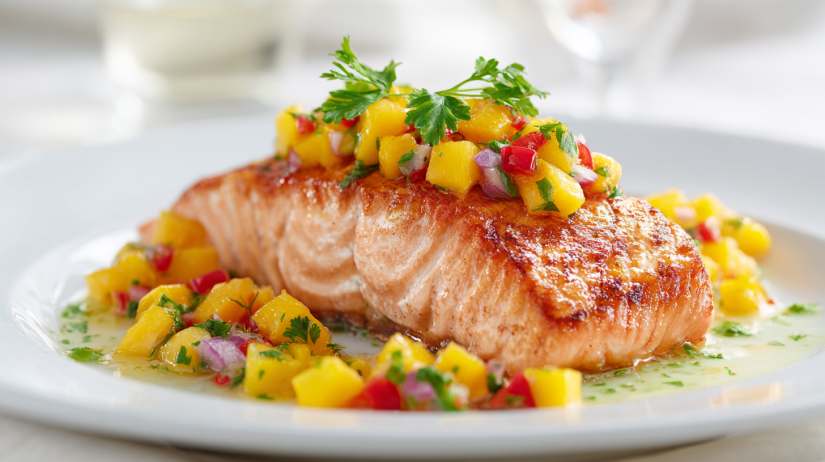 Salmon with Mango Salsa