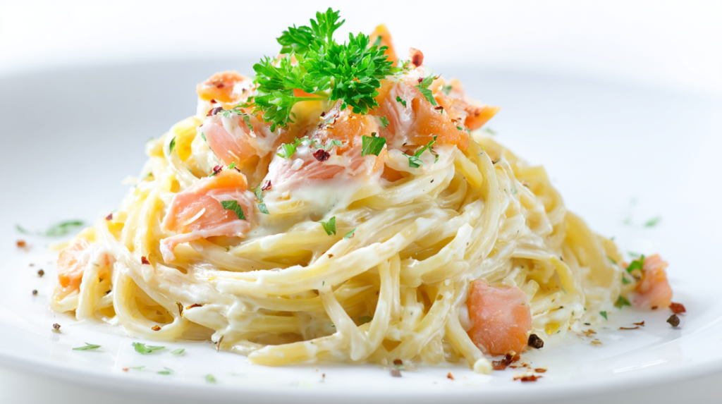 Smoked Salmon Carbonara