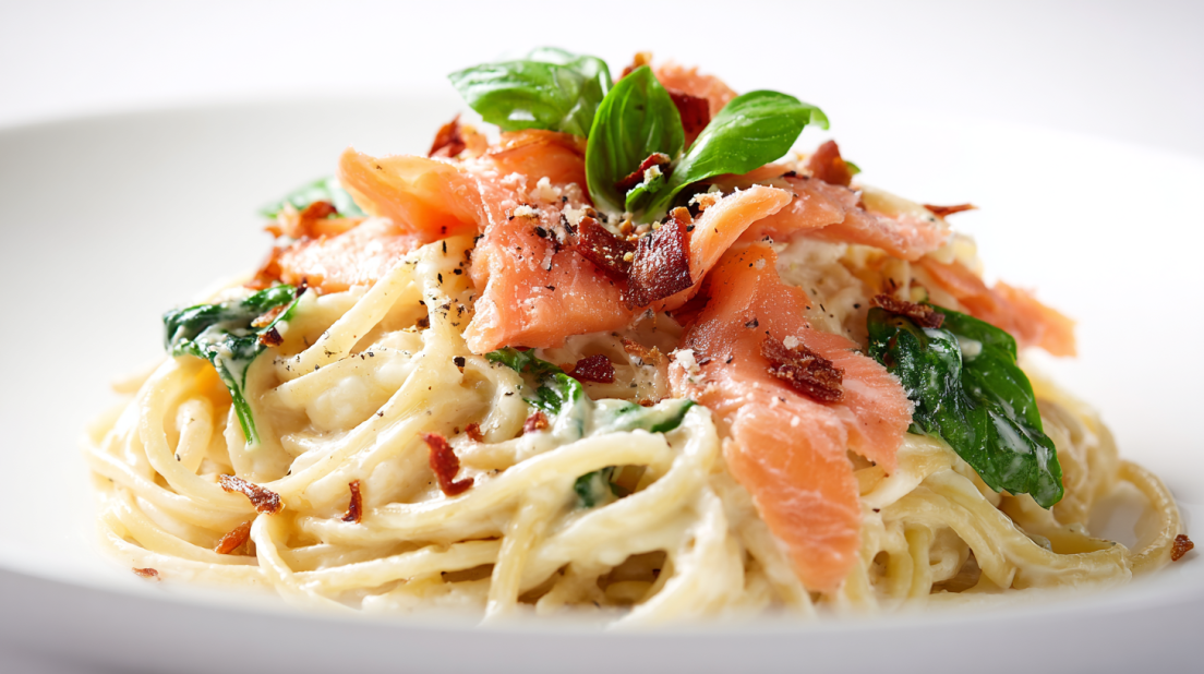 Smoked Salmon Carbonara