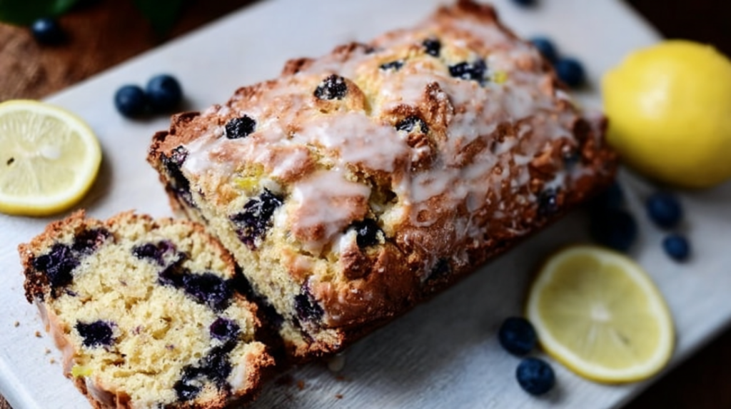 Sourdough Blueberry Lemon Quick Bread
