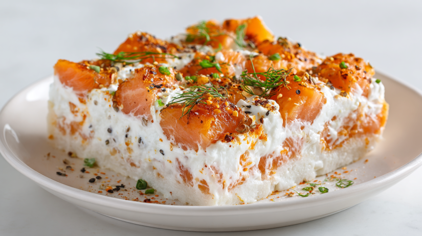 Spicy Salmon Sushi Bake