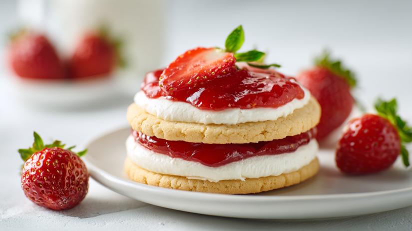 Strawberry Cheesecake Cookies