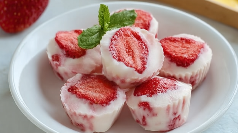Strawberry Yogurt Bites