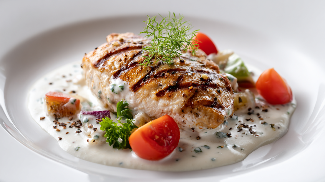 Turkish Chicken with Creamy White Sauce