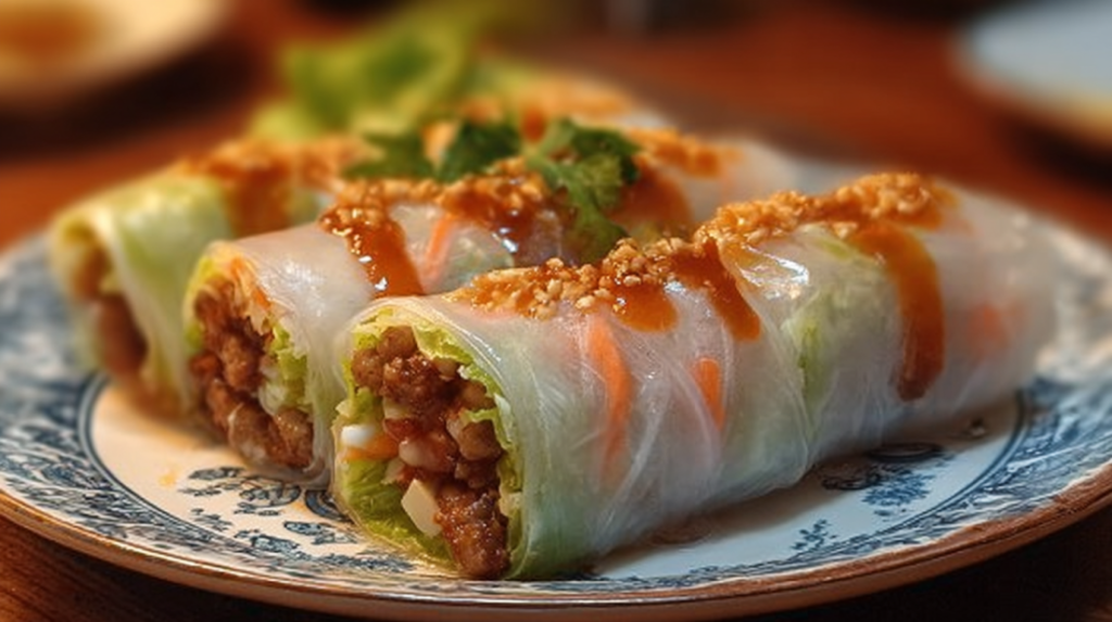 Big Mac Rice Paper Rolls