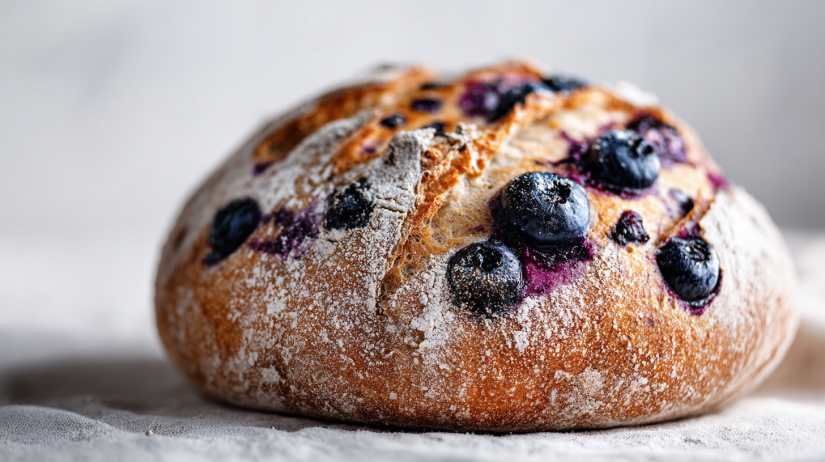 Blueberry Lemon Cream Cheese Sourdough Loaf