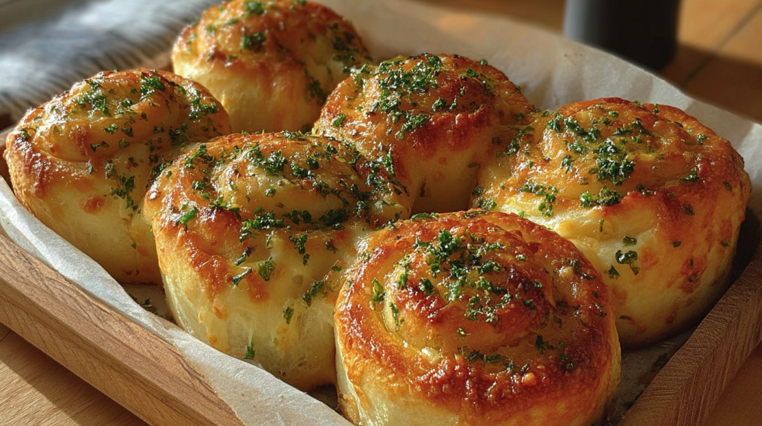 Buttery Cheese Garlic Rolls