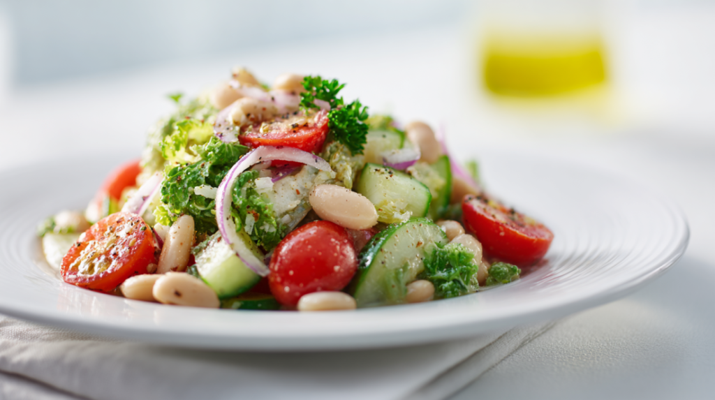 Caesar Cannellini Bean Salad