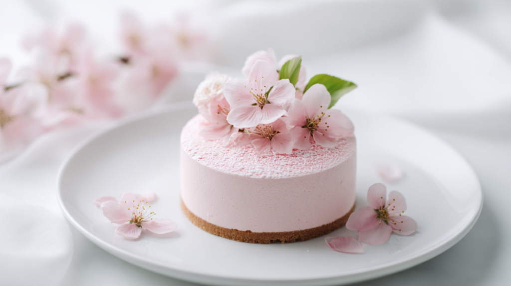 Cherry Blossom Japanese Sakura Cheesecake