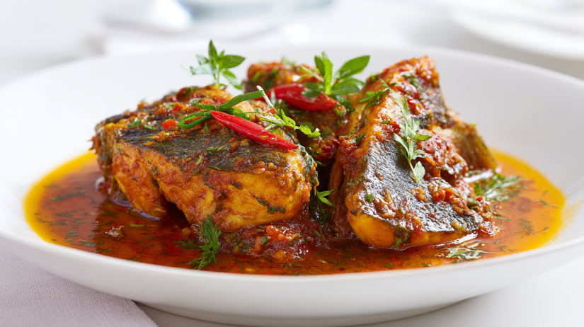 Classic Spicy Moroccan Fish in Rich Sauce