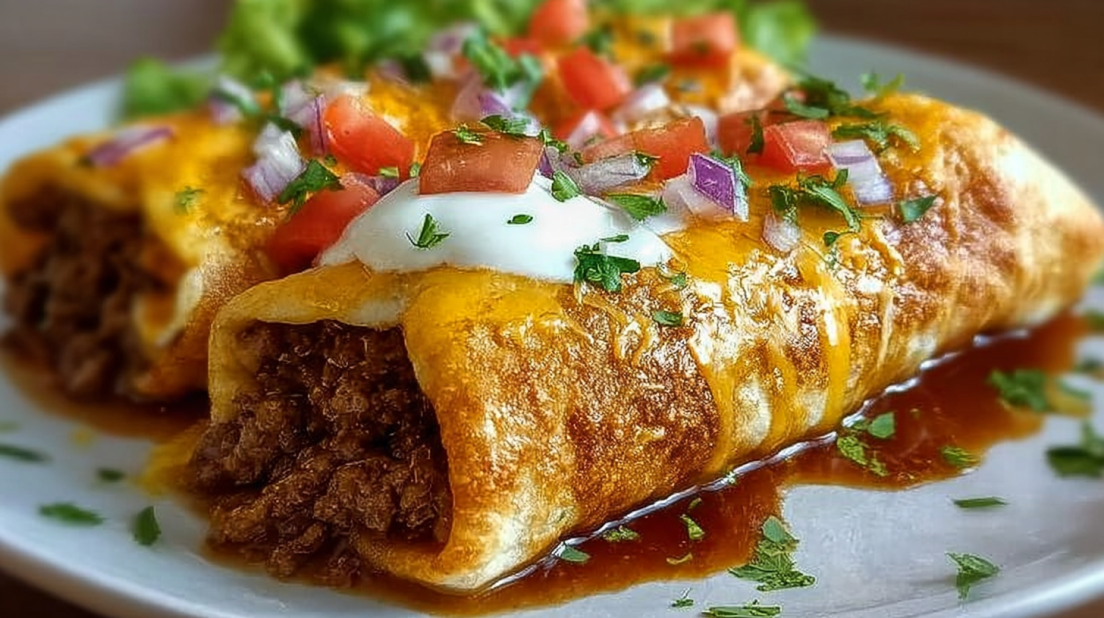 Beef Chimichangas
