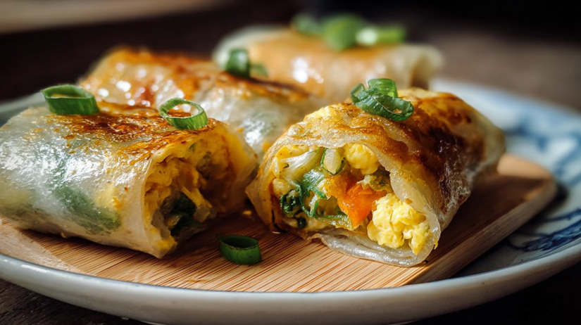 Crispy Rice Paper Egg Wraps