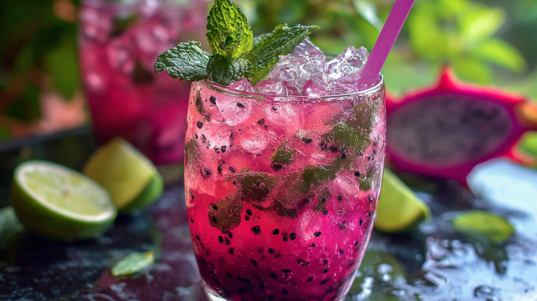Dragon Fruit Juice Mojito