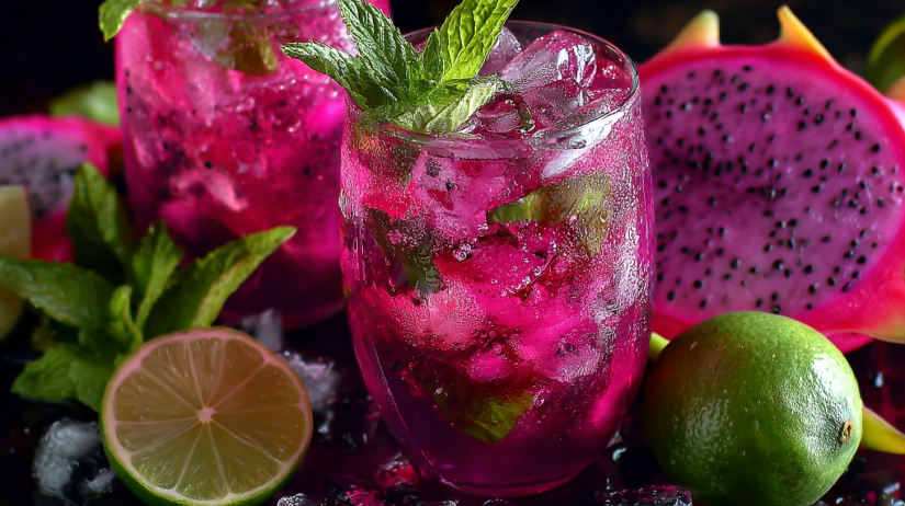 Dragon Fruit Juice Mojito