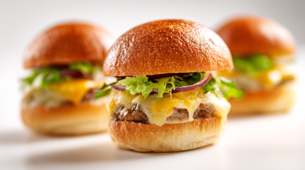 Hawaiian Roll Cheeseburger Sliders