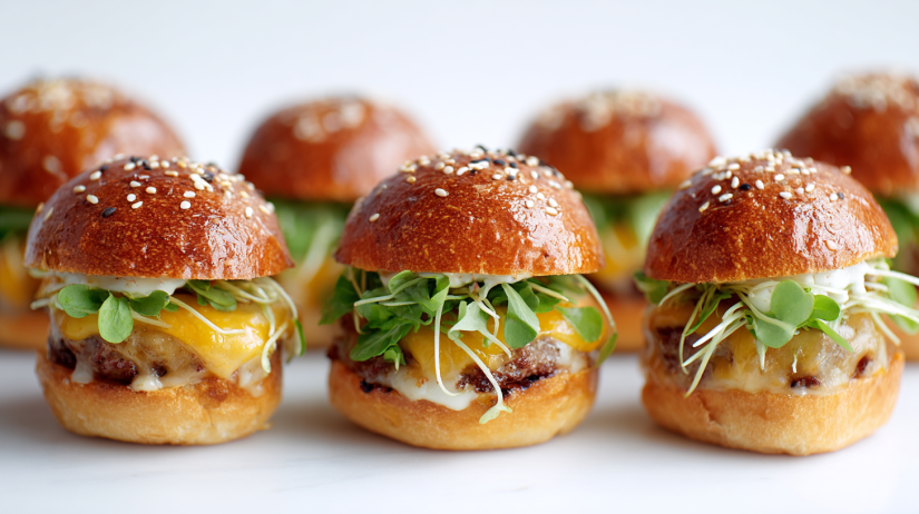 Hawaiian Roll Cheeseburger Sliders