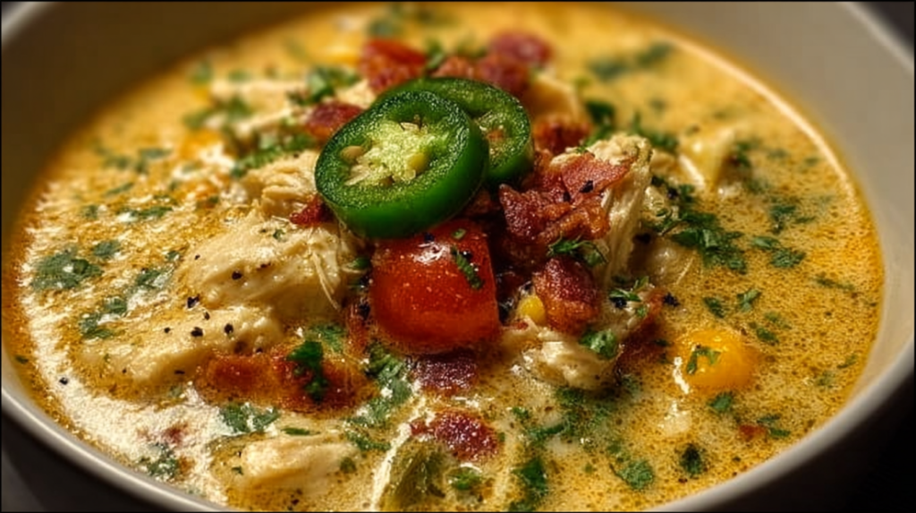 Jalapeno Popper Chicken Soup