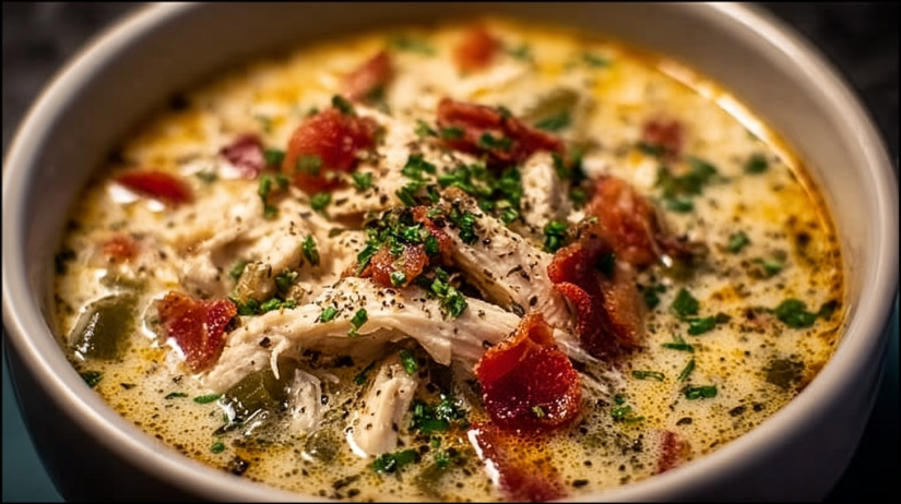 Jalapeno Popper Chicken Soup