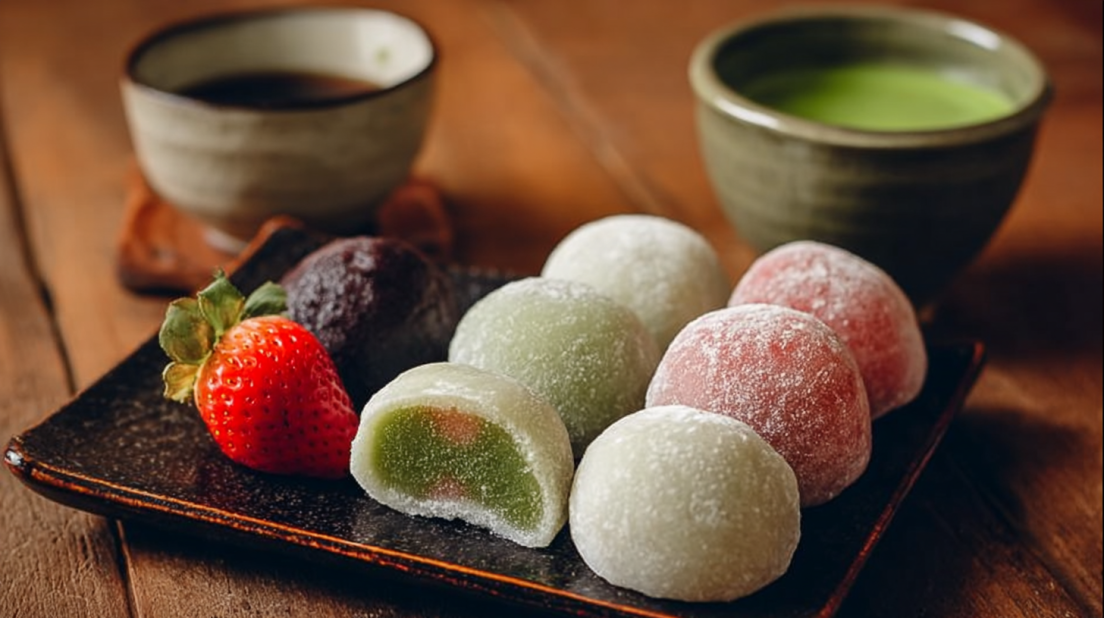 Japanese Mochi Sweet Rice Cakes