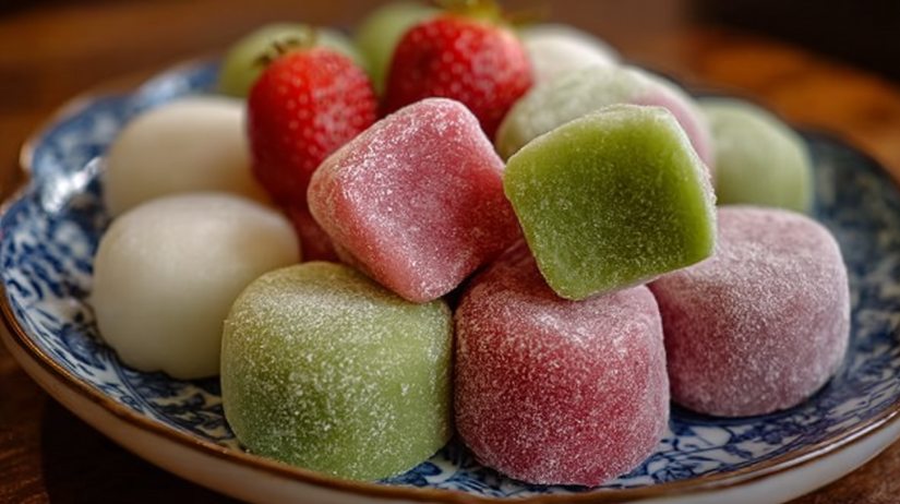 Japanese Mochi Sweet Rice Cakes