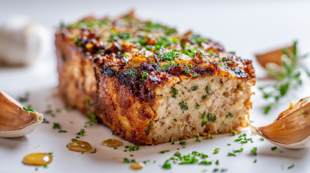 Garlic Parmesan Chicken Meatloaf
