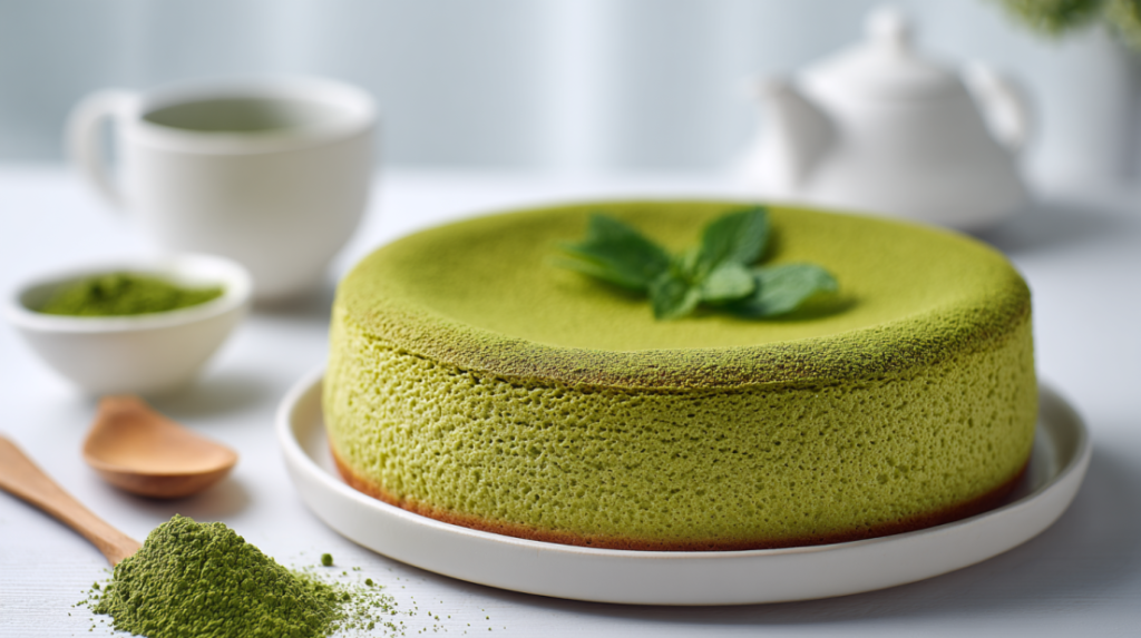 Matcha Japanese Cheesecake