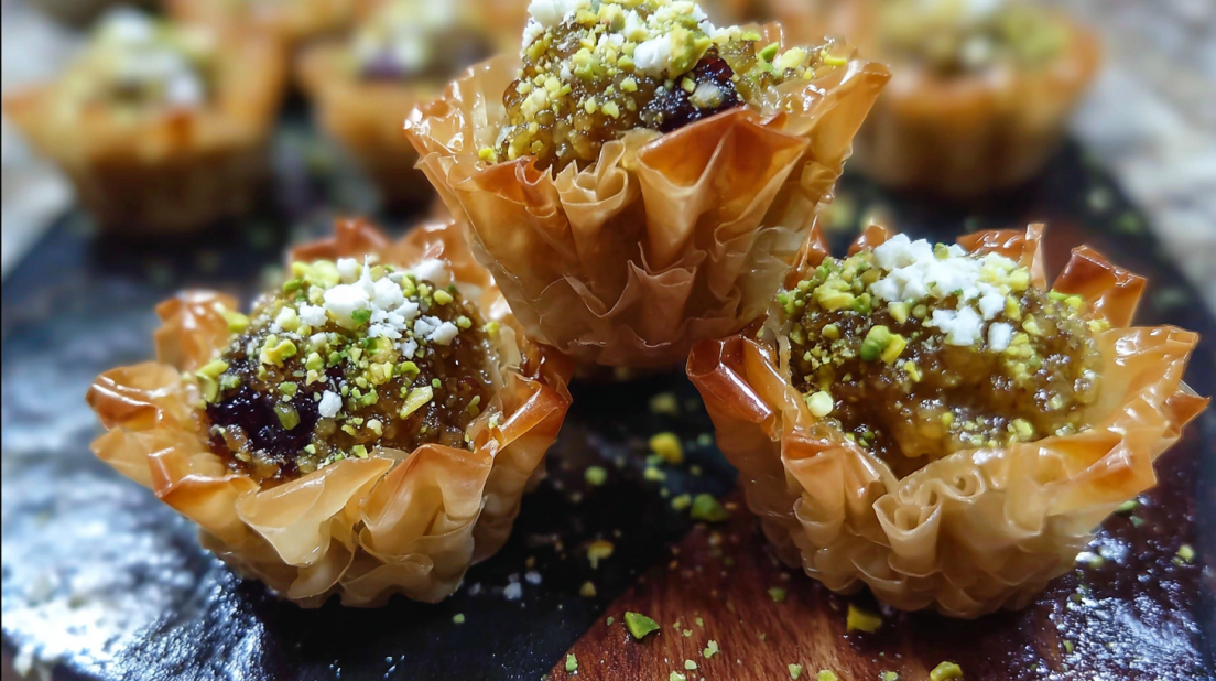 Mini Phyllo Baklava Cups