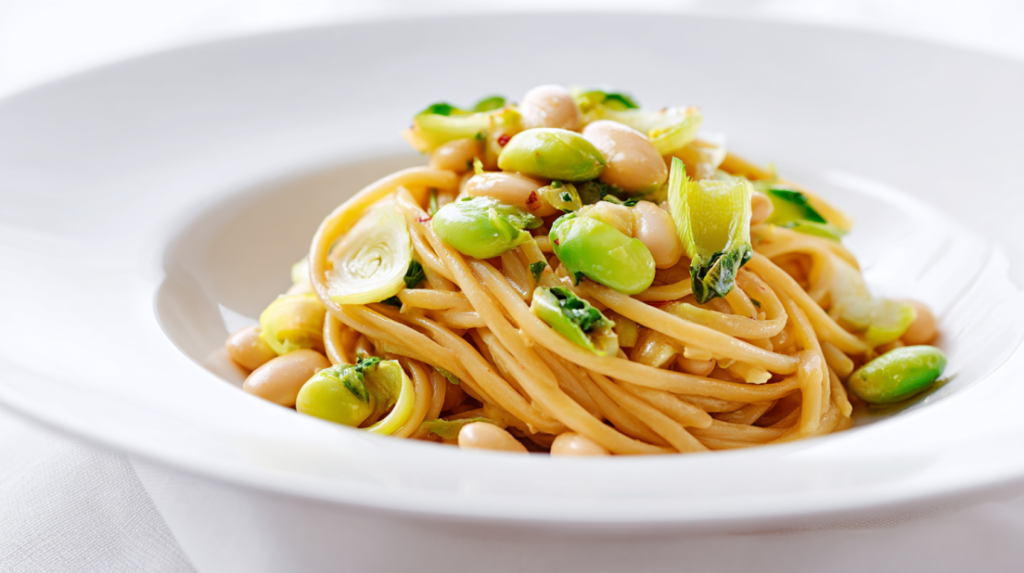 Miso Pasta Sauce with Cannellini Beans